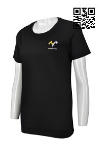 T678  設計淨色T恤  大量訂造T恤  訂購大碼T恤  T恤hk中心     黑色